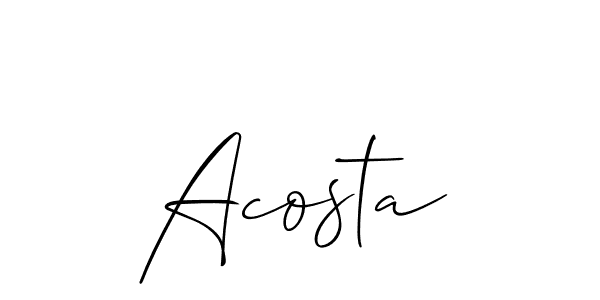 Make a beautiful signature design for name Acosta. Use this online signature maker to create a handwritten signature for free. Acosta signature style 2 images and pictures png