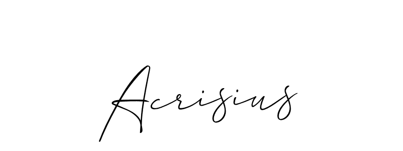 Acrisius stylish signature style. Best Handwritten Sign (Allison_Script) for my name. Handwritten Signature Collection Ideas for my name Acrisius. Acrisius signature style 2 images and pictures png