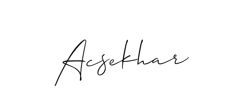 You can use this online signature creator to create a handwritten signature for the name Acsekhar. This is the best online autograph maker. Acsekhar signature style 2 images and pictures png