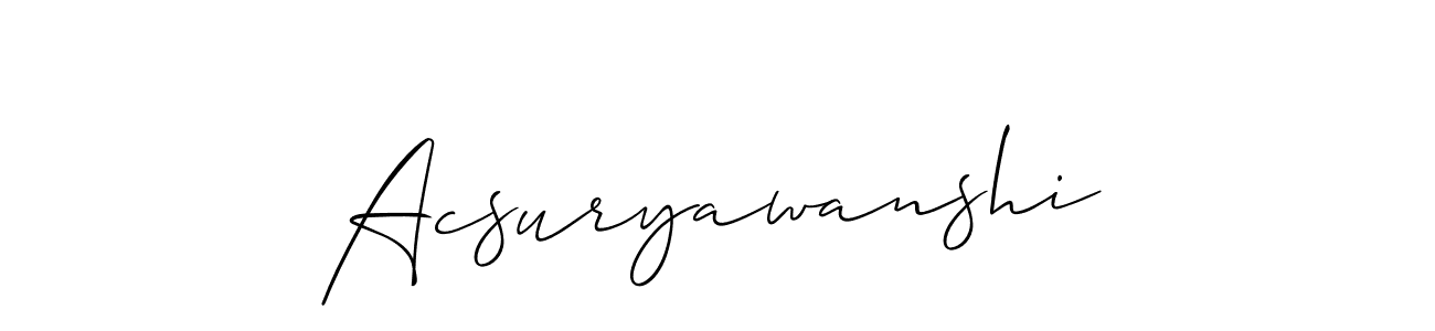 You can use this online signature creator to create a handwritten signature for the name Acsuryawanshi. This is the best online autograph maker. Acsuryawanshi signature style 2 images and pictures png