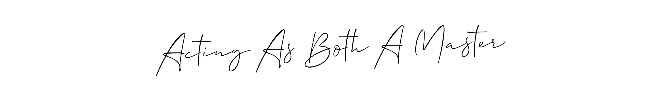 Best and Professional Signature Style for Acting As Both A Master. Allison_Script Best Signature Style Collection. Acting As Both A Master signature style 2 images and pictures png