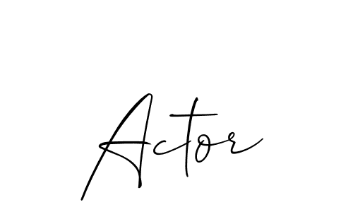 Allison_Script is a professional signature style that is perfect for those who want to add a touch of class to their signature. It is also a great choice for those who want to make their signature more unique. Get Actor name to fancy signature for free. Actor signature style 2 images and pictures png