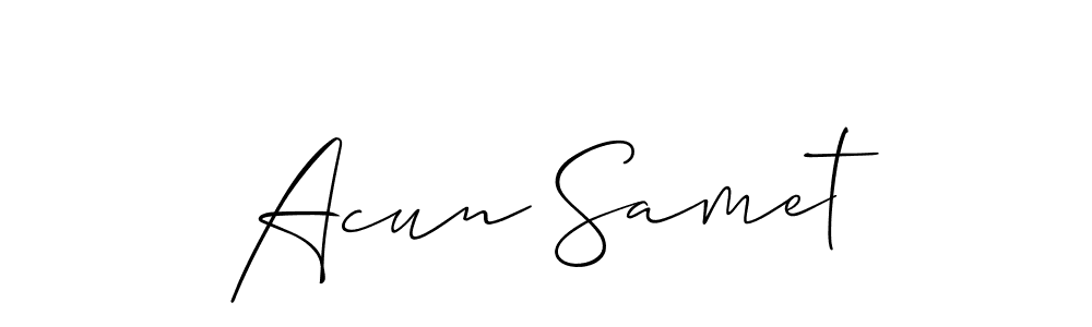 Once you've used our free online signature maker to create your best signature Allison_Script style, it's time to enjoy all of the benefits that Acun Samet name signing documents. Acun Samet signature style 2 images and pictures png
