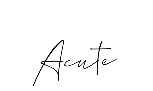 Also You can easily find your signature by using the search form. We will create Acute name handwritten signature images for you free of cost using Allison_Script sign style. Acute signature style 2 images and pictures png