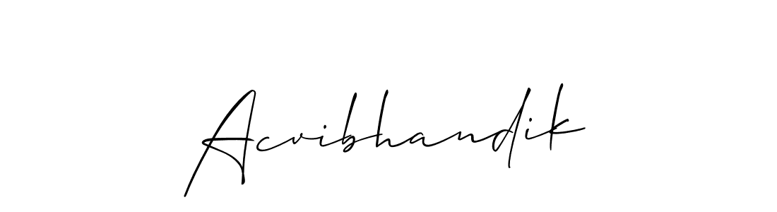 Once you've used our free online signature maker to create your best signature Allison_Script style, it's time to enjoy all of the benefits that Acvibhandik name signing documents. Acvibhandik signature style 2 images and pictures png