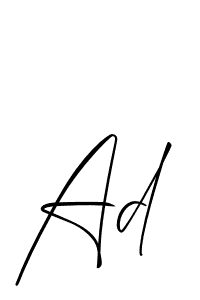 How to make Ad name signature. Use Allison_Script style for creating short signs online. This is the latest handwritten sign. Ad signature style 2 images and pictures png