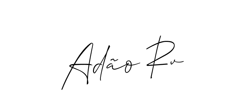 Also we have Adão Rv name is the best signature style. Create professional handwritten signature collection using Allison_Script autograph style. Adão Rv signature style 2 images and pictures png