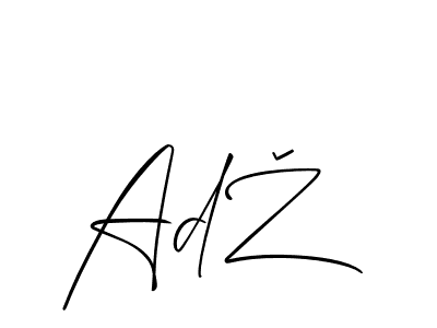 Also we have AdŽ name is the best signature style. Create professional handwritten signature collection using Allison_Script autograph style. AdŽ signature style 2 images and pictures png