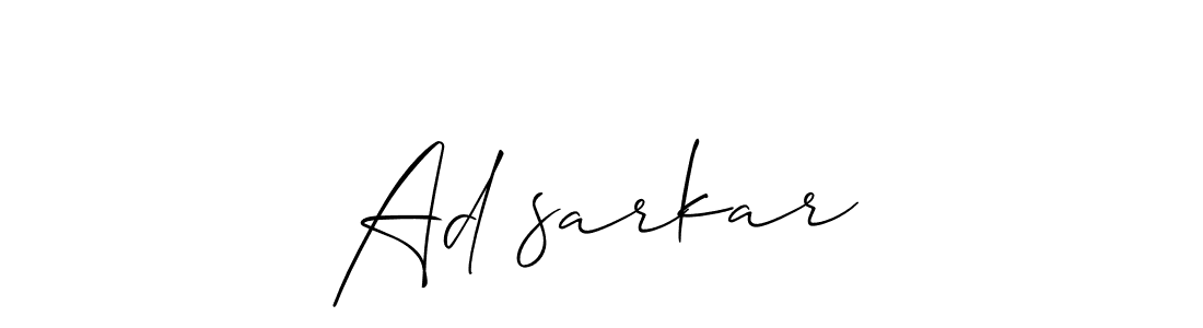 Also You can easily find your signature by using the search form. We will create Ad�sarkar name handwritten signature images for you free of cost using Allison_Script sign style. Ad�sarkar signature style 2 images and pictures png