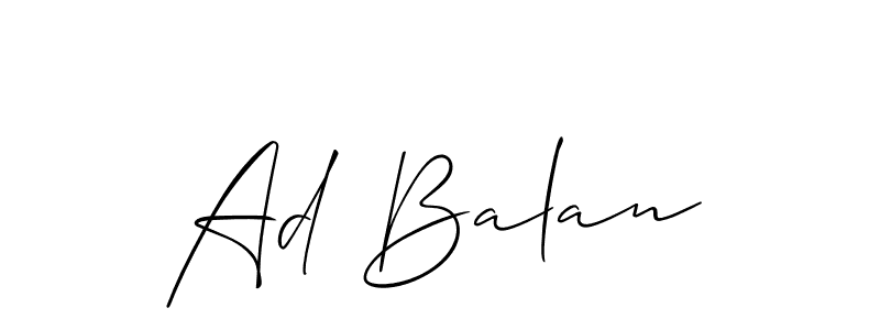 Make a beautiful signature design for name Ad Balan. Use this online signature maker to create a handwritten signature for free. Ad Balan signature style 2 images and pictures png