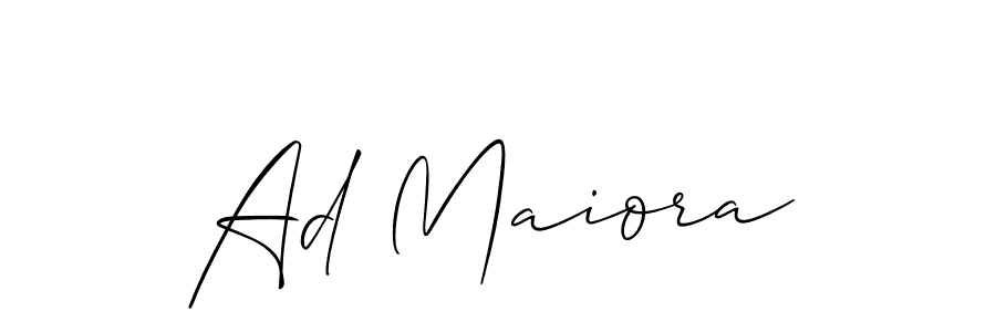 Make a short Ad Maiora signature style. Manage your documents anywhere anytime using Allison_Script. Create and add eSignatures, submit forms, share and send files easily. Ad Maiora signature style 2 images and pictures png