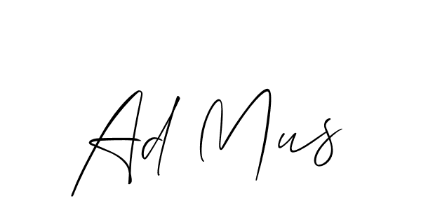 if you are searching for the best signature style for your name Ad Mus. so please give up your signature search. here we have designed multiple signature styles  using Allison_Script. Ad Mus signature style 2 images and pictures png