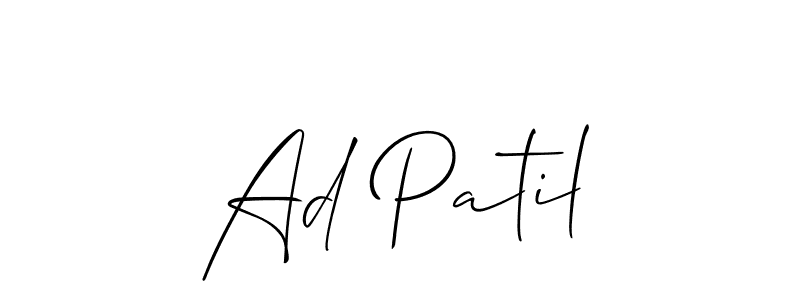 Check out images of Autograph of Ad Patil name. Actor Ad Patil Signature Style. Allison_Script is a professional sign style online. Ad Patil signature style 2 images and pictures png