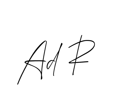 Make a beautiful signature design for name Ad R. Use this online signature maker to create a handwritten signature for free. Ad R signature style 2 images and pictures png