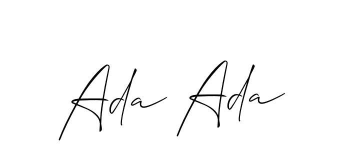 The best way (Allison_Script) to make a short signature is to pick only two or three words in your name. The name Ada Ada include a total of six letters. For converting this name. Ada Ada signature style 2 images and pictures png