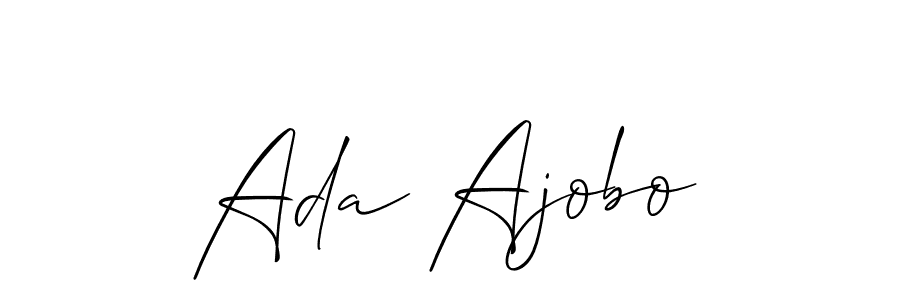 How to Draw Ada Ajobo signature style? Allison_Script is a latest design signature styles for name Ada Ajobo. Ada Ajobo signature style 2 images and pictures png