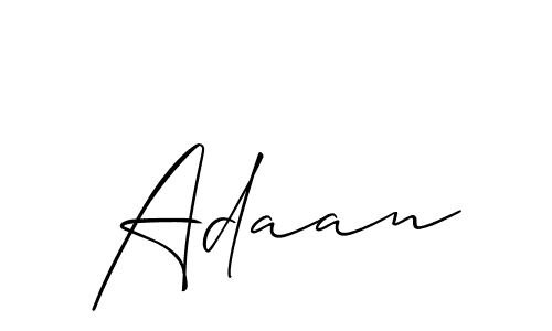 How to make Adaan name signature. Use Allison_Script style for creating short signs online. This is the latest handwritten sign. Adaan signature style 2 images and pictures png