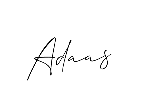 Allison_Script is a professional signature style that is perfect for those who want to add a touch of class to their signature. It is also a great choice for those who want to make their signature more unique. Get Adaas name to fancy signature for free. Adaas signature style 2 images and pictures png