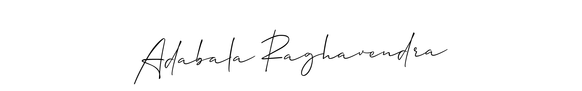 This is the best signature style for the Adabala Raghavendra name. Also you like these signature font (Allison_Script). Mix name signature. Adabala Raghavendra signature style 2 images and pictures png