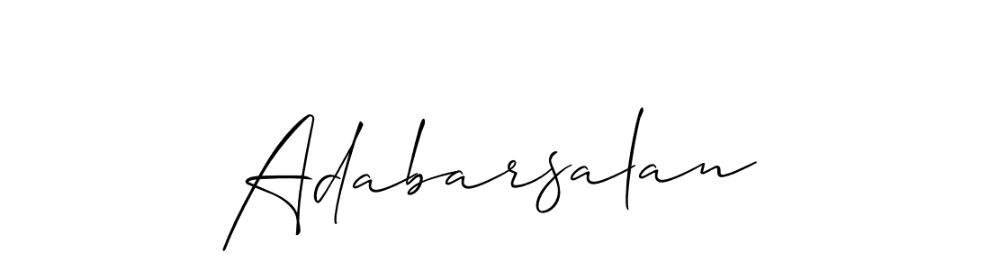 How to Draw Adabarsalan signature style? Allison_Script is a latest design signature styles for name Adabarsalan. Adabarsalan signature style 2 images and pictures png