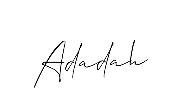 Similarly Allison_Script is the best handwritten signature design. Signature creator online .You can use it as an online autograph creator for name Adadah. Adadah signature style 2 images and pictures png