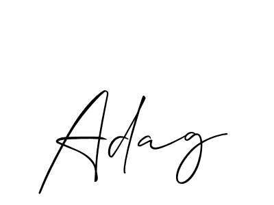 Best and Professional Signature Style for Adag. Allison_Script Best Signature Style Collection. Adag signature style 2 images and pictures png