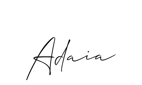 Make a short Adaia signature style. Manage your documents anywhere anytime using Allison_Script. Create and add eSignatures, submit forms, share and send files easily. Adaia signature style 2 images and pictures png