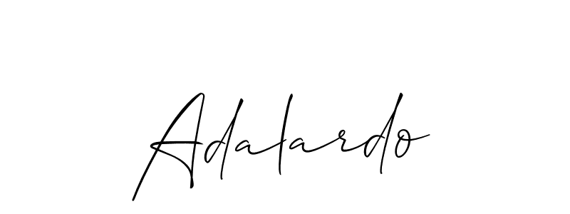 Use a signature maker to create a handwritten signature online. With this signature software, you can design (Allison_Script) your own signature for name Adalardo. Adalardo signature style 2 images and pictures png