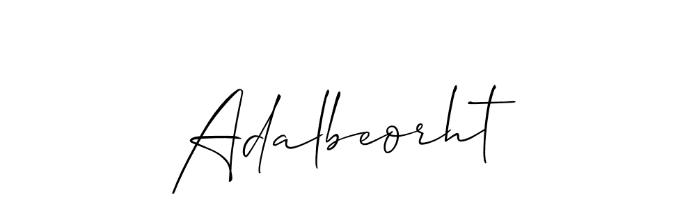 How to make Adalbeorht signature? Allison_Script is a professional autograph style. Create handwritten signature for Adalbeorht name. Adalbeorht signature style 2 images and pictures png