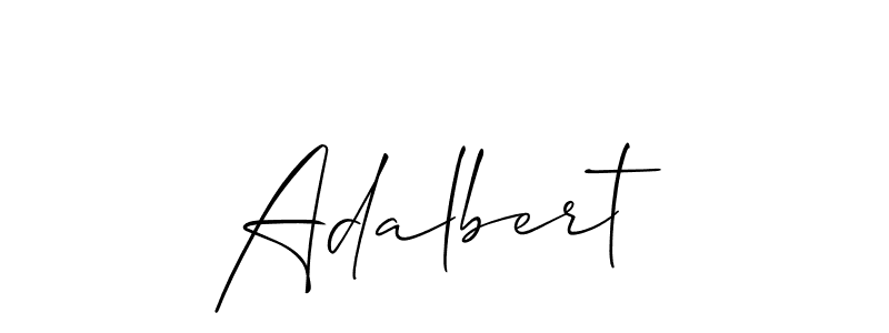 Create a beautiful signature design for name Adalbert. With this signature (Allison_Script) fonts, you can make a handwritten signature for free. Adalbert signature style 2 images and pictures png
