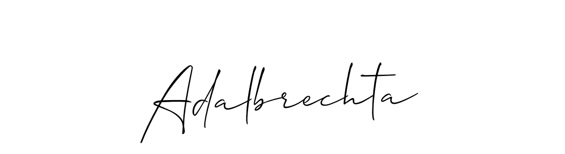 Best and Professional Signature Style for Adalbrechta. Allison_Script Best Signature Style Collection. Adalbrechta signature style 2 images and pictures png