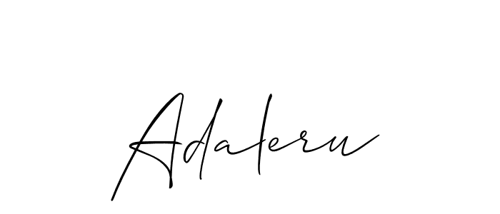 You can use this online signature creator to create a handwritten signature for the name Adaleru. This is the best online autograph maker. Adaleru signature style 2 images and pictures png