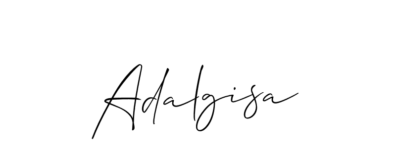 Use a signature maker to create a handwritten signature online. With this signature software, you can design (Allison_Script) your own signature for name Adalgisa. Adalgisa signature style 2 images and pictures png