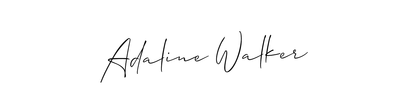 Best and Professional Signature Style for Adaline Walker. Allison_Script Best Signature Style Collection. Adaline Walker signature style 2 images and pictures png