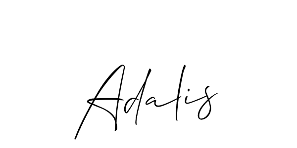 Adalis stylish signature style. Best Handwritten Sign (Allison_Script) for my name. Handwritten Signature Collection Ideas for my name Adalis. Adalis signature style 2 images and pictures png