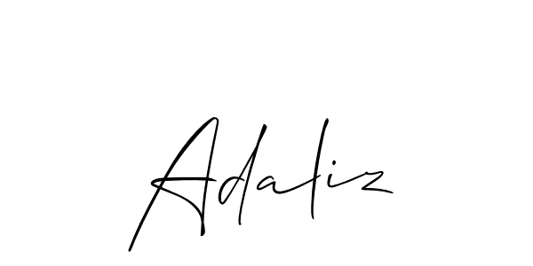 It looks lik you need a new signature style for name Adaliz. Design unique handwritten (Allison_Script) signature with our free signature maker in just a few clicks. Adaliz signature style 2 images and pictures png