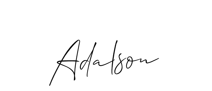 if you are searching for the best signature style for your name Adalson. so please give up your signature search. here we have designed multiple signature styles  using Allison_Script. Adalson signature style 2 images and pictures png