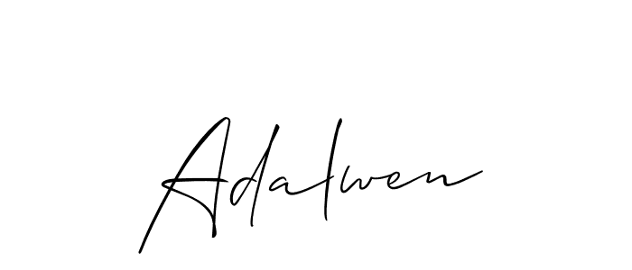 Adalwen stylish signature style. Best Handwritten Sign (Allison_Script) for my name. Handwritten Signature Collection Ideas for my name Adalwen. Adalwen signature style 2 images and pictures png