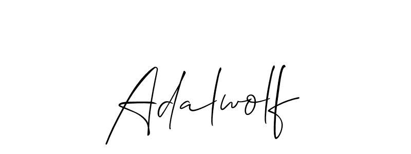 Also You can easily find your signature by using the search form. We will create Adalwolf name handwritten signature images for you free of cost using Allison_Script sign style. Adalwolf signature style 2 images and pictures png
