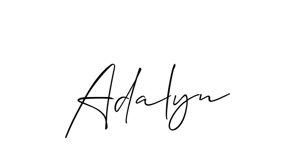 Allison_Script is a professional signature style that is perfect for those who want to add a touch of class to their signature. It is also a great choice for those who want to make their signature more unique. Get Adalyn name to fancy signature for free. Adalyn signature style 2 images and pictures png