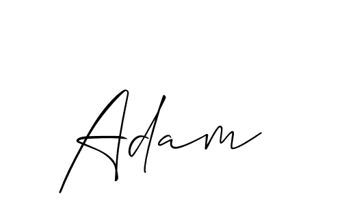 Design your own signature with our free online signature maker. With this signature software, you can create a handwritten (Allison_Script) signature for name Adam . Adam  signature style 2 images and pictures png