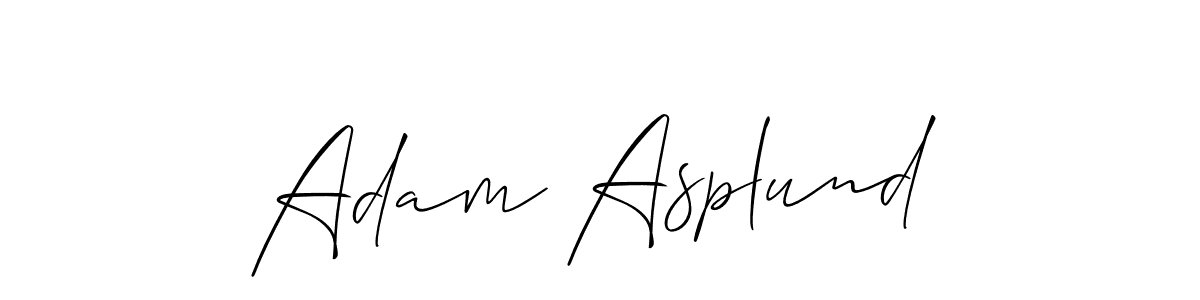 It looks lik you need a new signature style for name Adam Asplund. Design unique handwritten (Allison_Script) signature with our free signature maker in just a few clicks. Adam Asplund signature style 2 images and pictures png