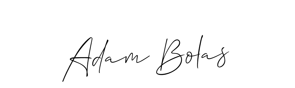 Allison_Script is a professional signature style that is perfect for those who want to add a touch of class to their signature. It is also a great choice for those who want to make their signature more unique. Get Adam Bolas name to fancy signature for free. Adam Bolas signature style 2 images and pictures png