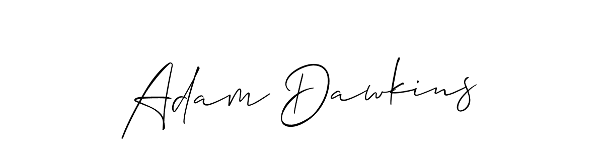 You should practise on your own different ways (Allison_Script) to write your name (Adam Dawkins) in signature. don't let someone else do it for you. Adam Dawkins signature style 2 images and pictures png