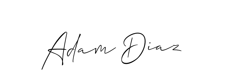 Best and Professional Signature Style for Adam Diaz. Allison_Script Best Signature Style Collection. Adam Diaz signature style 2 images and pictures png