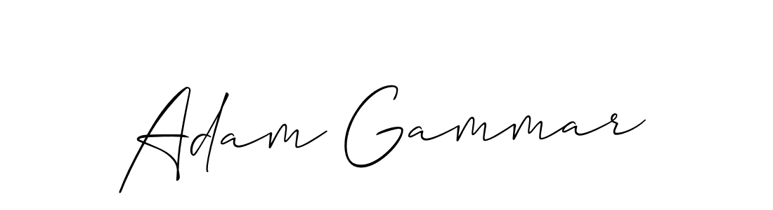 You should practise on your own different ways (Allison_Script) to write your name (Adam Gammar) in signature. don't let someone else do it for you. Adam Gammar signature style 2 images and pictures png