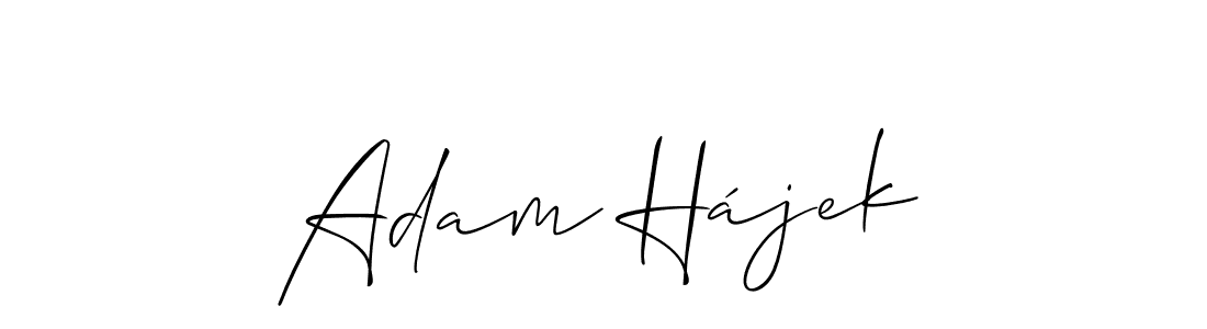 Allison_Script is a professional signature style that is perfect for those who want to add a touch of class to their signature. It is also a great choice for those who want to make their signature more unique. Get Adam Hájek name to fancy signature for free. Adam Hájek signature style 2 images and pictures png