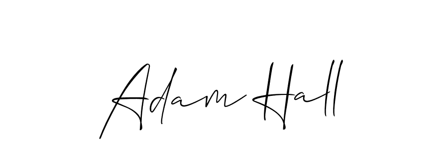 How to make Adam Hall signature? Allison_Script is a professional autograph style. Create handwritten signature for Adam Hall name. Adam Hall signature style 2 images and pictures png