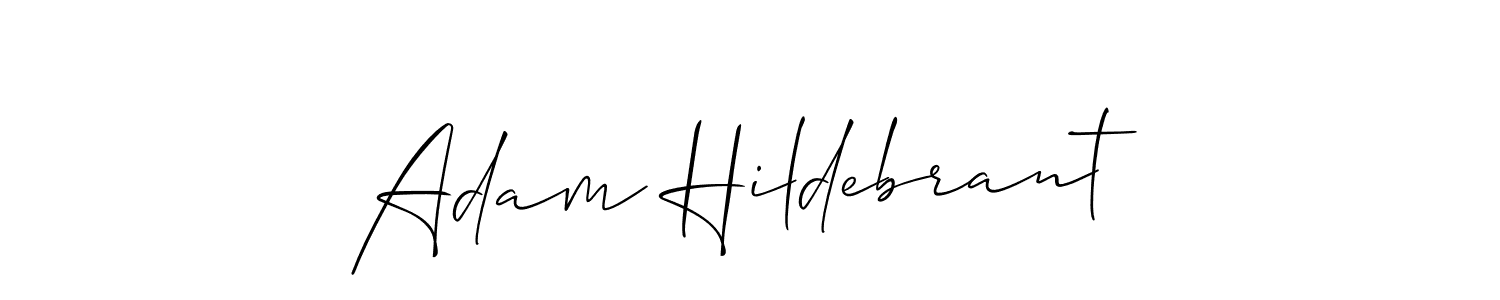 Also You can easily find your signature by using the search form. We will create Adam Hildebrant name handwritten signature images for you free of cost using Allison_Script sign style. Adam Hildebrant signature style 2 images and pictures png