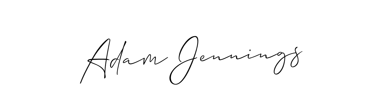 Adam Jennings stylish signature style. Best Handwritten Sign (Allison_Script) for my name. Handwritten Signature Collection Ideas for my name Adam Jennings. Adam Jennings signature style 2 images and pictures png